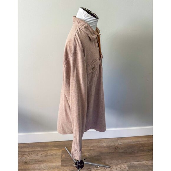 Gap Mens Tan Long Sleeve Polo Tee - Picture 6 of 8